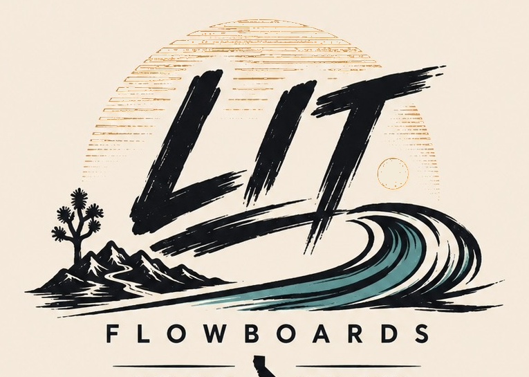 LIT Flowboards brand artwork